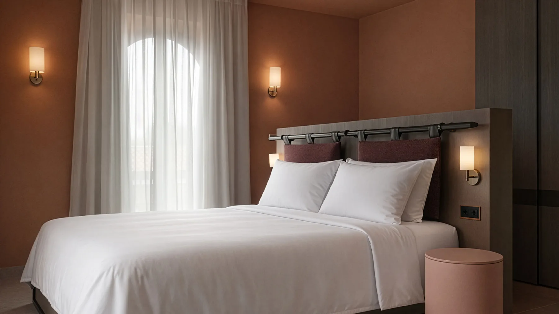 Bedroom of the Ottobratica suite, La Baronella